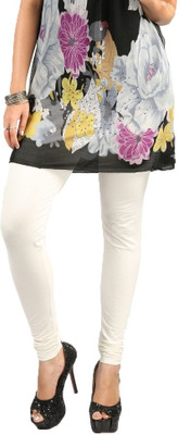 TEEMOODS Ethnic Wear Legging(White, Solid)