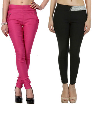 Thinline Pink Jegging(Solid, Multicolor