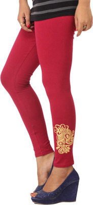 

Ankita Legging(Maroon, Solid)