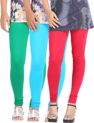 Be Style Ethnic Wear Legging(Light Blue, Red, Green, Solid)