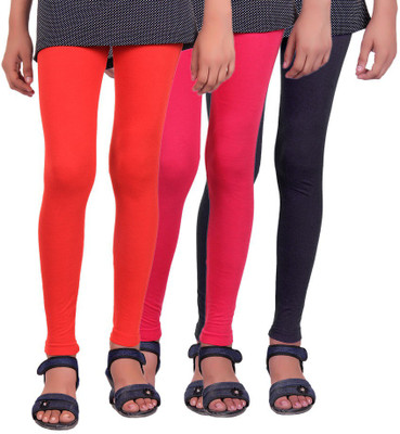 

Madona Legging For Girls(Multicolor, Red & rani & black
