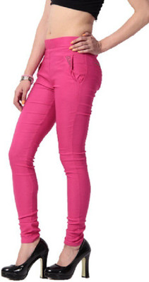 

Thinline Pink Jegging(Solid, Multicolor
