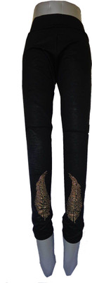 

Good Life Stuff Legging(Black, Self Design)