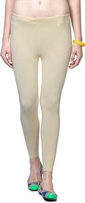 

People Legging(Yellow, Solid, Cream