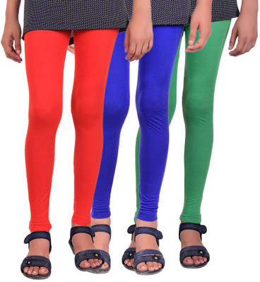 

Madona Legging For Girls(Multicolor, Red & royal blue & green