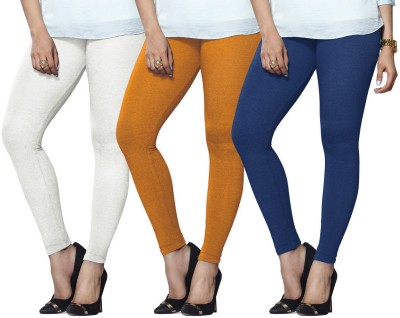 Lyra Ethnic Wear Legging(Light Blue, White, Yellow, Solid)