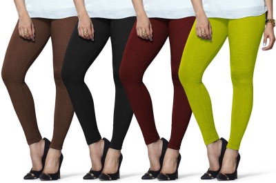 Lyra Ethnic Wear Legging(Brown, Maroon, Black, Light Green, Solid)