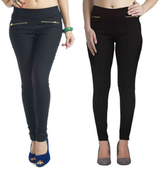 

Thinline Multicolor Jegging(Solid, Black