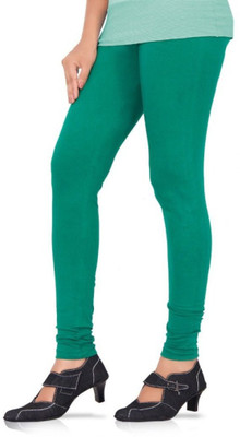 V Brown Legging(Light Green, Solid)