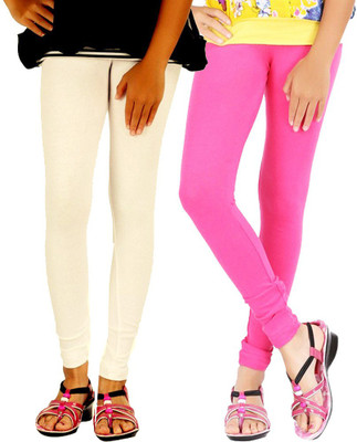 

WellFitLook Legging For Girls(White, Half white & pink