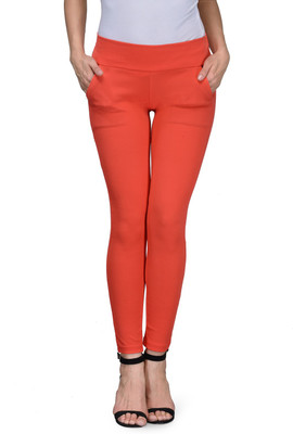 

Being Fab Orange Jegging(Solid