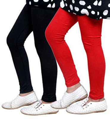 Meandfashion Ankle Length Legging(Black, Solid)