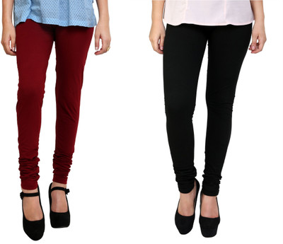 

Anekaant Legging(Maroon, Black, Solid, Brown & black