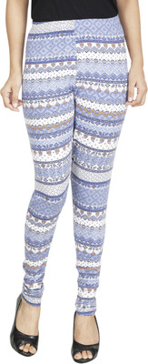 

Anekaant Legging(Blue, Multicolor, Striped)