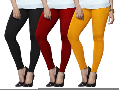 Lyra Ethnic Wear Legging(Red, Black, Yellow, Solid)