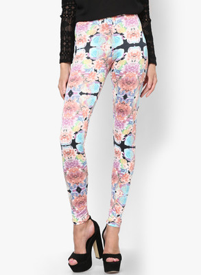 

Only Legging(Multicolor, Floral Print, Pink