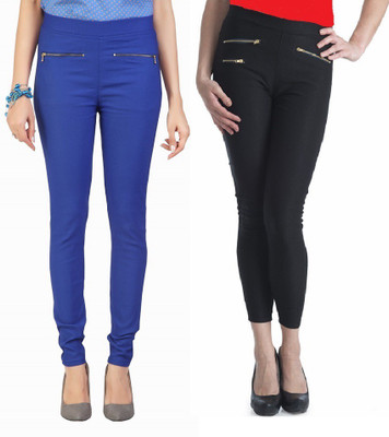 

Thinline Blue Jegging(Solid), Blue and black