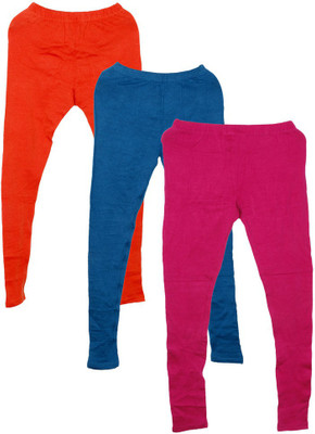 Toddy Ankle Length  Ethnic Wear Legging(Blue, Solid)