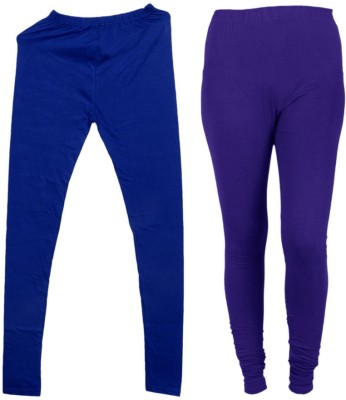 Toddy Ankle Length  Ethnic Wear Legging(Purple, Solid)