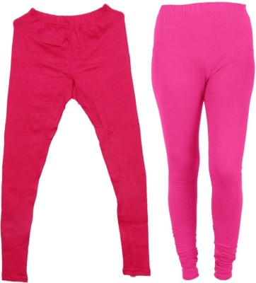 Toddy Ankle Length  Ethnic Wear Legging(Pink, Solid)