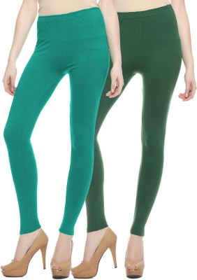 Sakhi Sang Ethnic Wear Legging(Green, Solid)