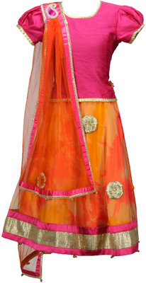 50% OFF on Pspeaches Girls Lehenga Choli Ethnic Wear Self Design Lehenga Choli(Orange, Pack of 1) 50% OFF on Pspeaches Girls Lehenga Choli Ethnic Wear Self Design Lehenga Choli(Orange, Pack of 1)