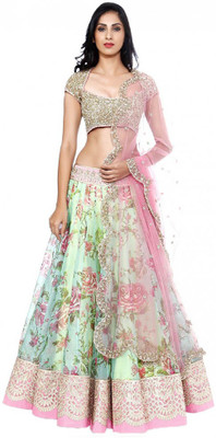 

Manyata Fashion Self Design Lehenga, Choli and Dupatta Set(Pink)