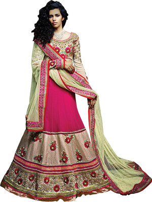 

Ishin Embellished Lehenga, Choli and Dupatta Set(Multicolor