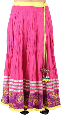 

ARYA The Design Gallery Solid Women's Regular Pink Skirt, Fushia