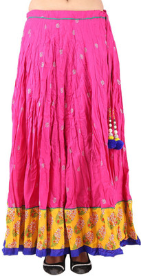 

ARYA The Design Gallery Printed Women's Regular Pink Skirt