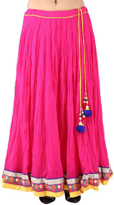 

ARYA The Design Gallery Paisley Women's Regular Pink Skirt, Fushia