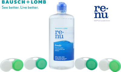 

Bausch & Lomb Renu Fresh Multi-Purpose Solution 500 ml With 4 Lens Case(500 ml)