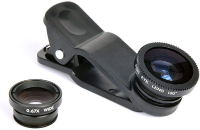 

Mobilegear 3 in 1 Mobile Camera with Macro, Wide & Fisheye Mobile Phone Lens(Wide and Macro)