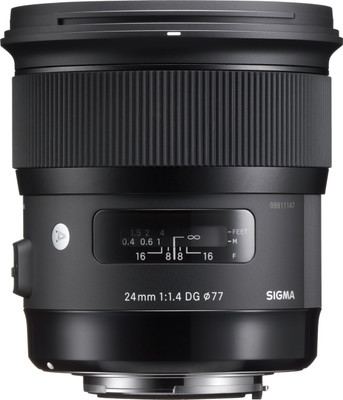 

Sigma 24 mm f/1.4 DG HSM Art Lens for Nikon Cameras Lens(Black, 90)