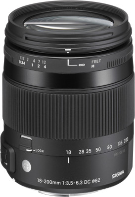 

Sigma 18 - 200 mm f/3.5 - 6.3 DC Macro OS HSM Contemporary Lens for Canon Cameras Lens(Black, 17 - 50)