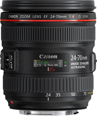 

Canon EF 24 - 70 mm f/4L IS USM Lens Lens(Black)