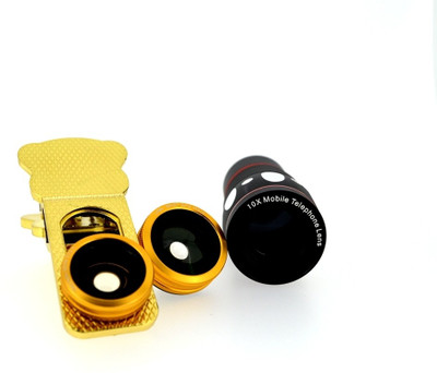 

Mobilegear 4 in 1 Mobile Camera Lens with 1X Zoom, Macro, Wide Angel & Fish Eye Lens Mobile Phone Lens