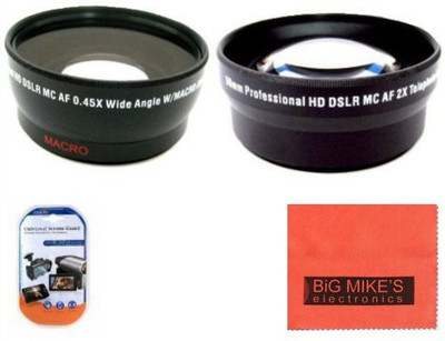 

Big Mikes 58Mm .45X Wide Angle Lens + 2X Telephoto Lens For Canon Digital Eos Rebel Mobile Phone Lens(Wide and Macro)