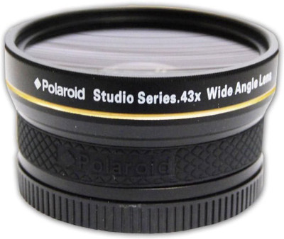 Polaroid .43X High Definition Wide Angle Lens With Macro Attachment Lens(Black)