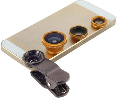 

Fingers Universal 3 in1 Clip On Camera Lens Kit Wide Angle Fish Eye Macro Mobile Phone Lens(Wide and Macro, Fisheye)