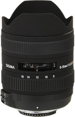 

Sigma 8 - 16 mm F4.5-5.6 DC HSM for Canon Digital SLR Lens(Black)