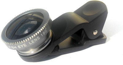 

Universal 3-In-1 Clip-On Fisheye Plus Wide Angle Plus Macro Set For Mobile Phones Mobile Phone Lens(Wide and Macro)