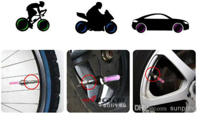 

AR RETAILS WHEEL LIGHT LED Wheel Reflectors(Green)