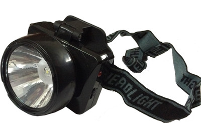 

Tuscan Rechargeable Adjustable Head Torch LED Headlamp(Black)