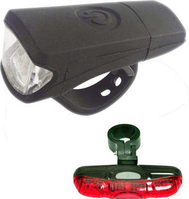 

Dark Horse Imported Bicycle 3 Watt USB Rechargeable Front Light & 5 LED Rear Light Combo LED Front Rear Light Combo(Black, Red)