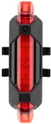 DARK HORSE Imported Bicycle Rear Light 5 LED USB Rechargeable Waterproof LED Rear Break Light