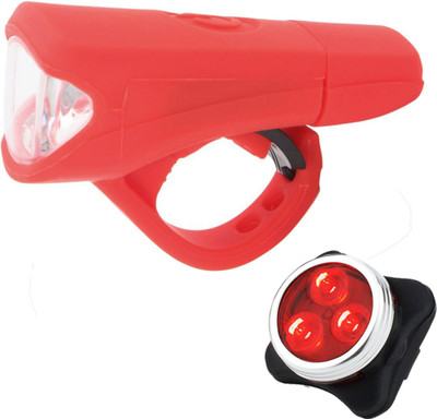 

Dark Horse Imported Bicycle 3 Watt USB Rechargeable Front Light & 3 LED USB Rechargeable Rear Light Combo LED Front Rear Light Combo(Multicolor), Red