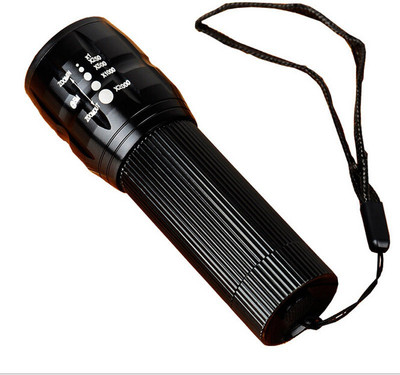 

Futaba Telescopic Focusing 1 LED 3 Modes Zoom LED Torch and Flashlight LED Front Light(Black)