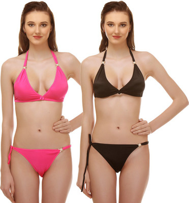 Urbaano Lingerie Set, Black;pink
