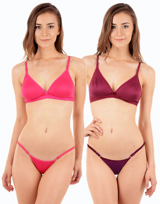 

Urbaano Casual Lingerie Set, Pink & purple